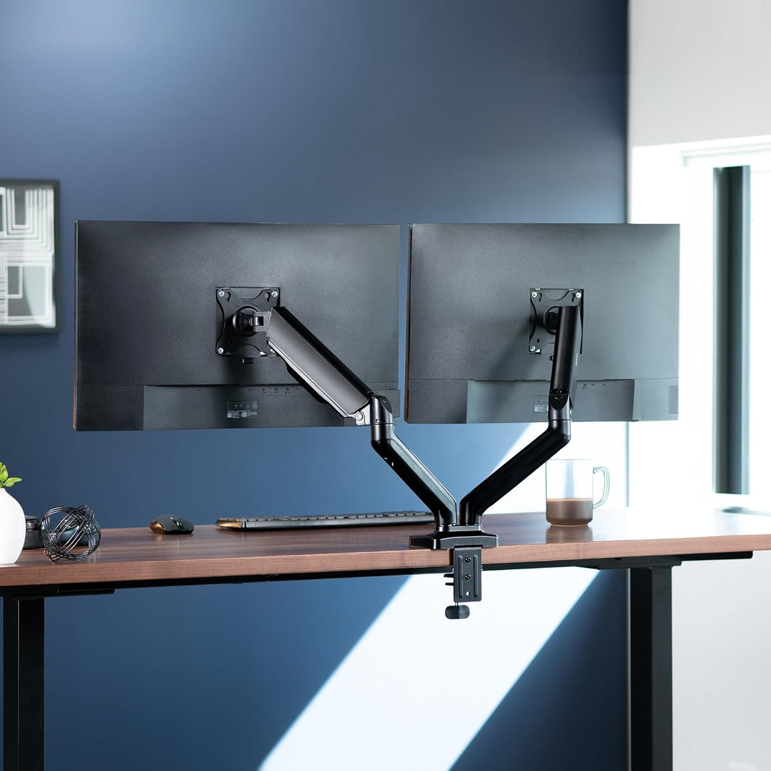 adjustable monitor arms, phone holders, and iPad stands to create an ergonomic and clutter-free workspace. Perfect for home offices and professional setups.