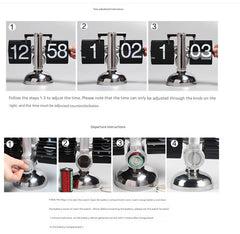 Creative automatic page turning clock clock living room ornament office walnut mechanical home desktop for boyfriend