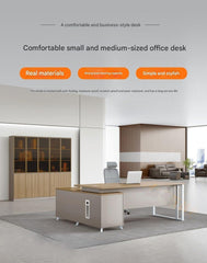 Single Cabinet Desk Space-Saving Office Furniture