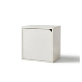Linsay Geo Single Cube Storage with Door, White