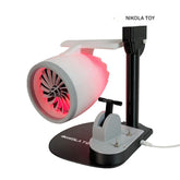 New desktop turbofan aircraft engine creative fan humidification spray with light desktop turbofan technology