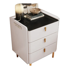 Homelements Internet Celebrity Smart Bedside Table Simple Modern Charging Multifunctional Bedroom Light Luxury High-end Lockable Bedside Storage Cabinet