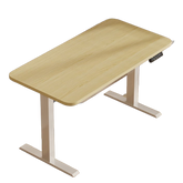 Homelements T423D 140*70cm Dual Motor Electric Motorised Standing Desk Height Adjust Table Upward Mounting(inclu T423D 140*70cm Dual Motors Electric Motorised Standing Desk Height Adjust Table Upward Mounting(including Small Cable Slot for Power Adapter)