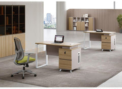 Single Cabinet Desk Space-Saving Office Furniture