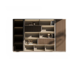 Boss Office Background Cabinet Light Luxury File Cabinet Data Cabinet Simple Modern Bookcase Locker Floor Cabinet Bookshelf