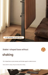 Bedside Table Removable Lifting Computer Table Living Room Sofa Side Folding Table Desk Home Bedroom Bedside Study Table Writing Table Removable Table Girls Small Simple Rental Table