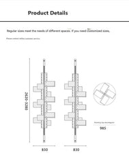 Rotating Bookcase | Designer Mid-Century Modern Shelf