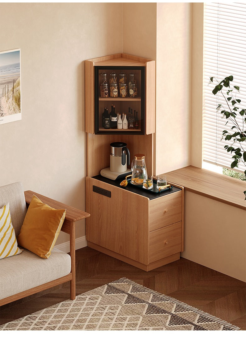 Corner locker wall corner bedside storage cabinet living room corner tea table corner cabinet next to sofa side cabinet locker