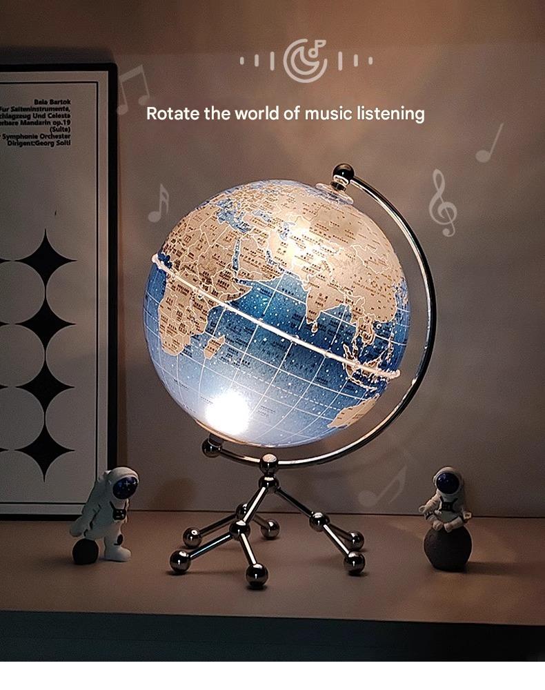 German THONFT Globe 3d Three-dimensional Suspension Light Luxury High-end Living Room Ornament High-end Niche Music Box Gift