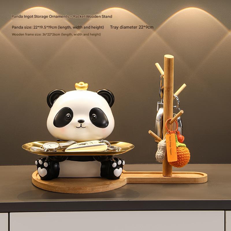 German Panda Key Storage Entrance Ornament Entry Shoe Cabinet Desktop Decoration Living Room Home Housewarming Gifts