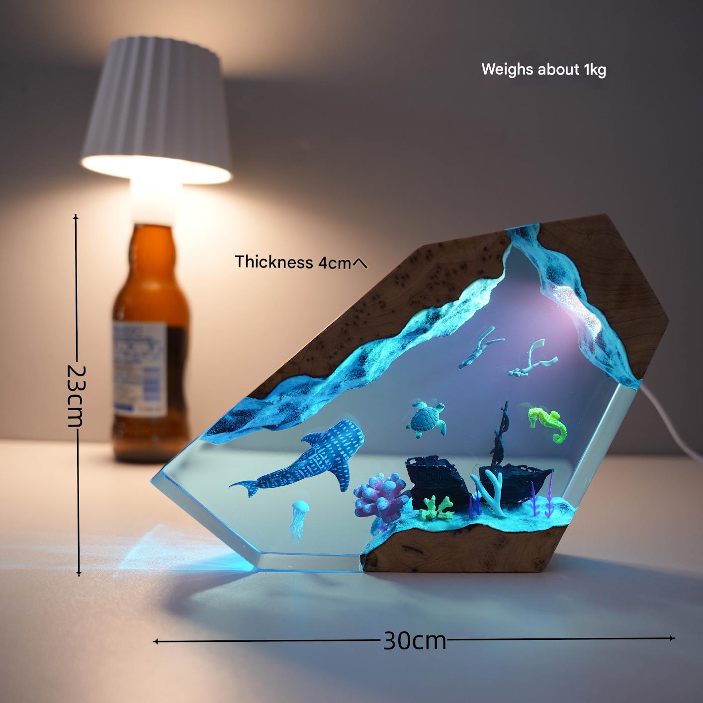 Diver Ocean Wind Deep Sea Exploration Bedroom Decoration Birthday Gift Bedside Atmosphere Night Light Tabletop Ornament