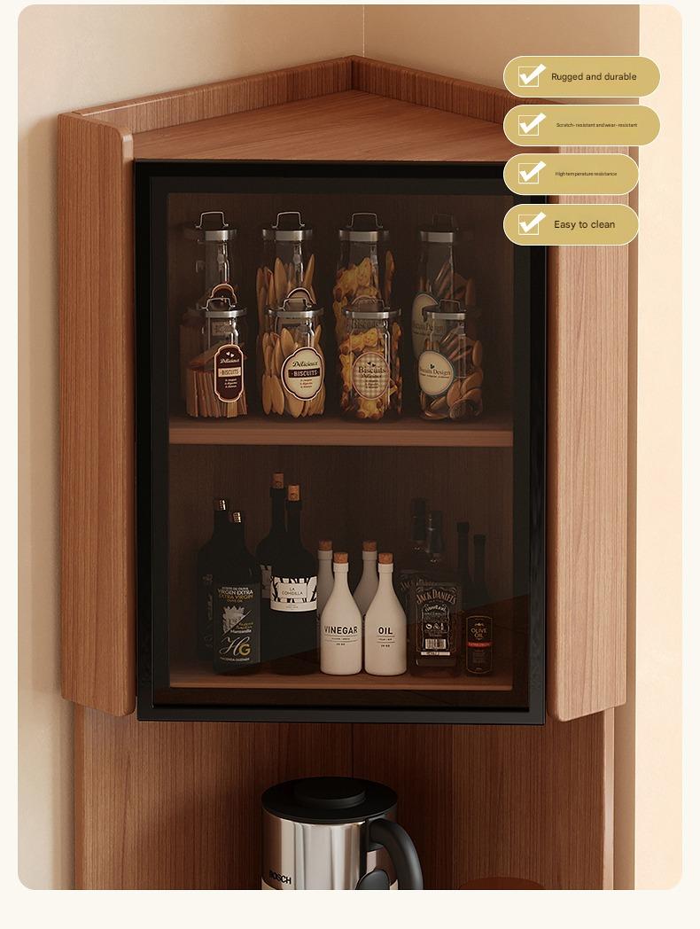 Corner locker wall corner bedside storage cabinet living room corner tea table corner cabinet next to sofa side cabinet locker