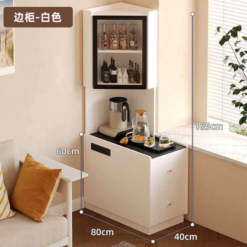 Corner locker wall corner bedside storage cabinet living room corner tea table corner cabinet next to sofa side cabinet locker