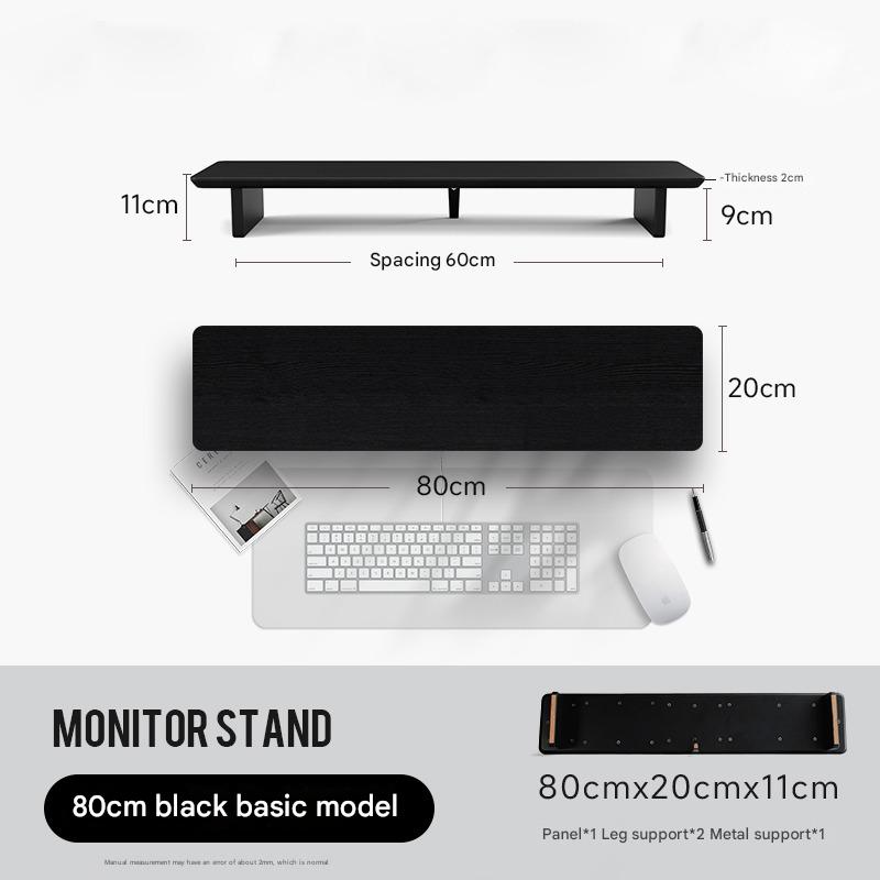 80cm 100cm 120cm Monitor Stand Riser with Storage | Ergonomic Desk Organiser for Home Office