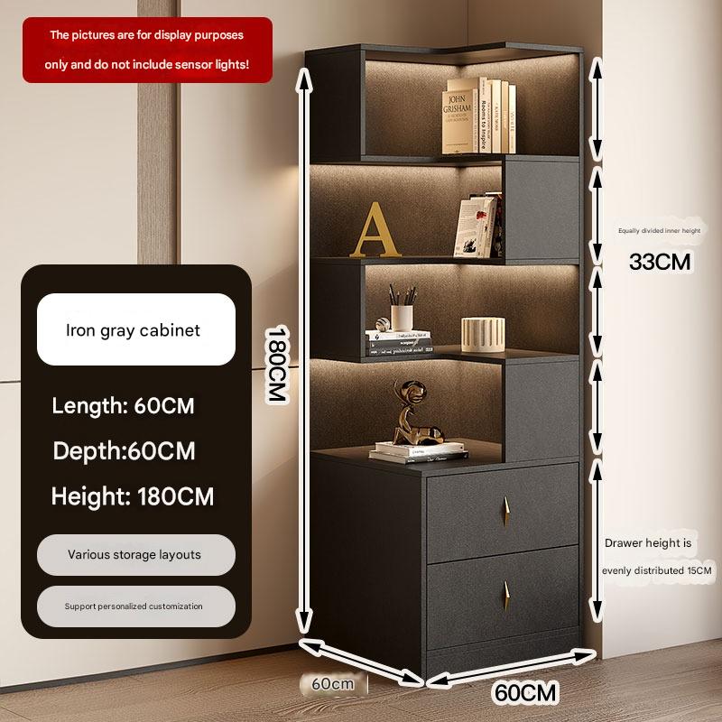 Drawer Light Luxury Corner Cabinet Corner Triangle Right Angle Corner Shelf