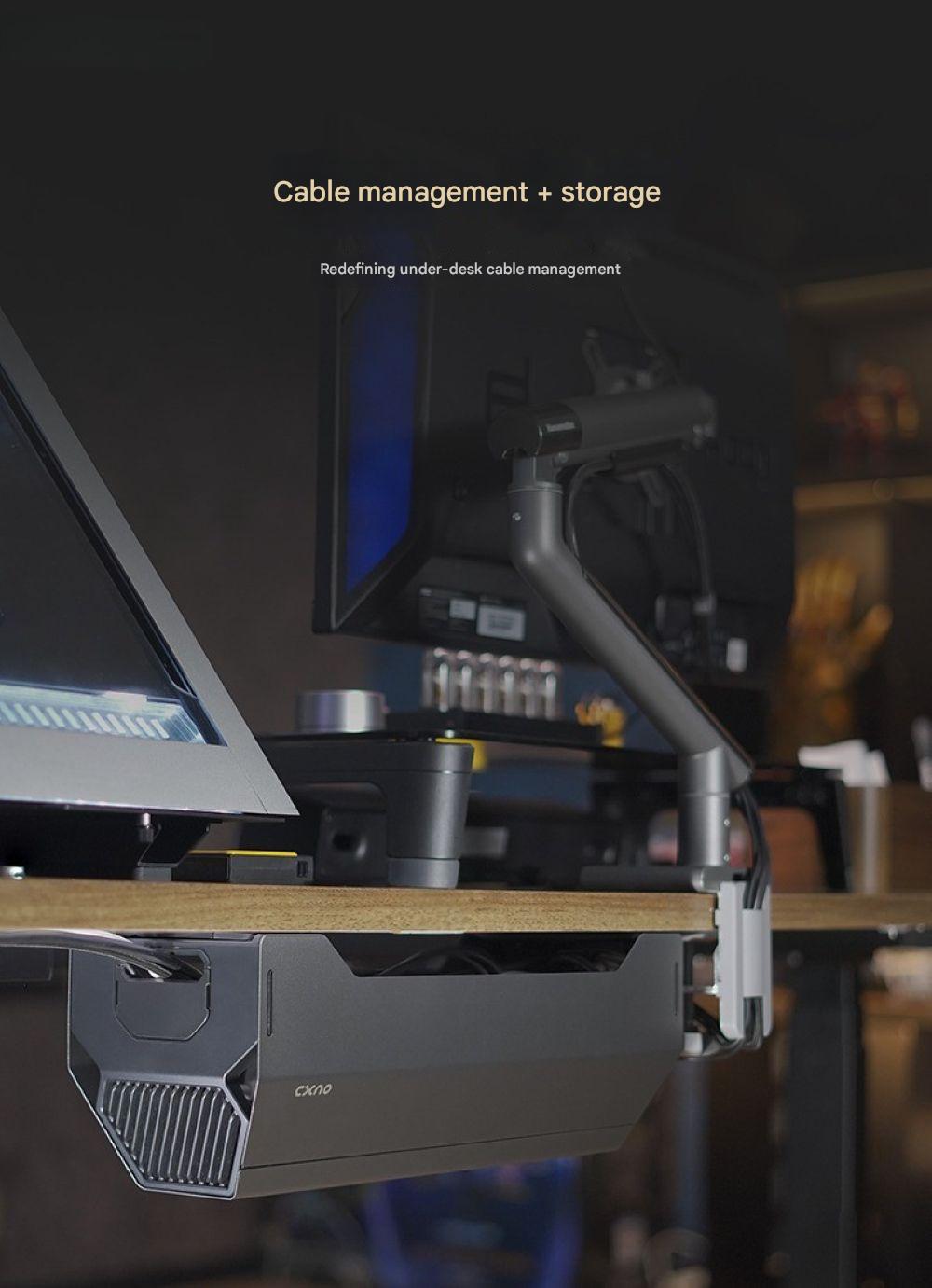 Under-table Wire Management Box Wire Plug-in Rack Cable Storage Rack