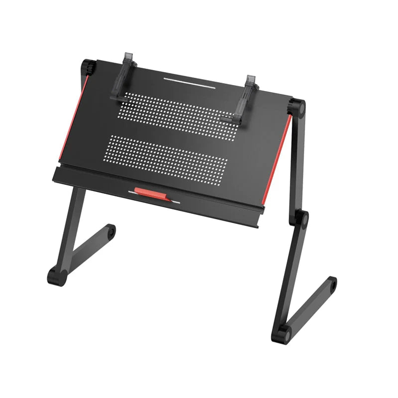 OMAX Bed Computer Desk - Lying Down Computer Workstation for Laptops, Foldable Stand, Perfect for Reading in Bed