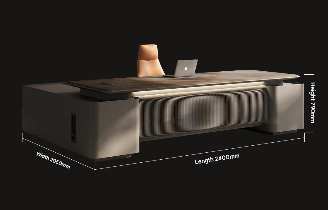Boss Table Chairperson's Office High-end Light Luxury Modern Furniture Desk File Cabinet Combination Set