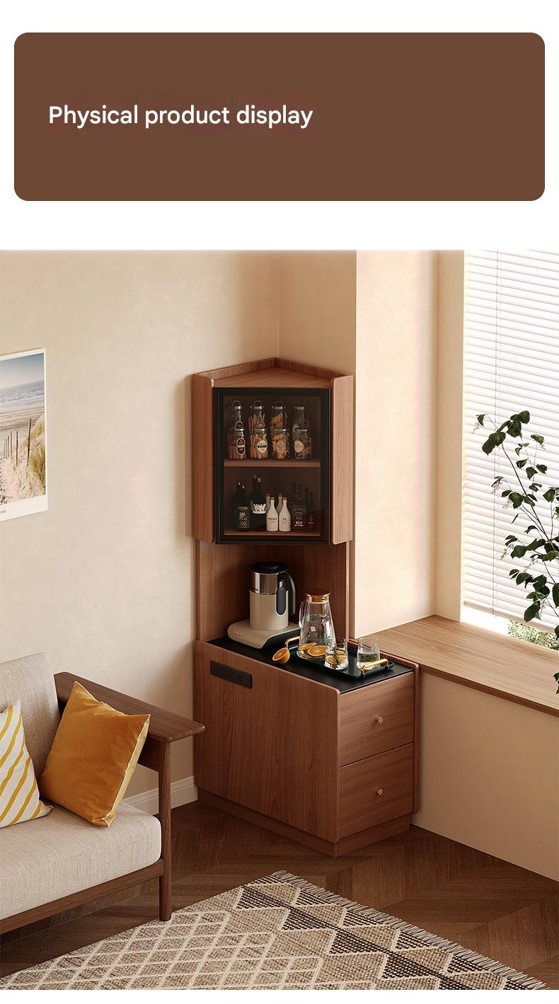 Corner locker wall corner bedside storage cabinet living room corner tea table corner cabinet next to sofa side cabinet locker