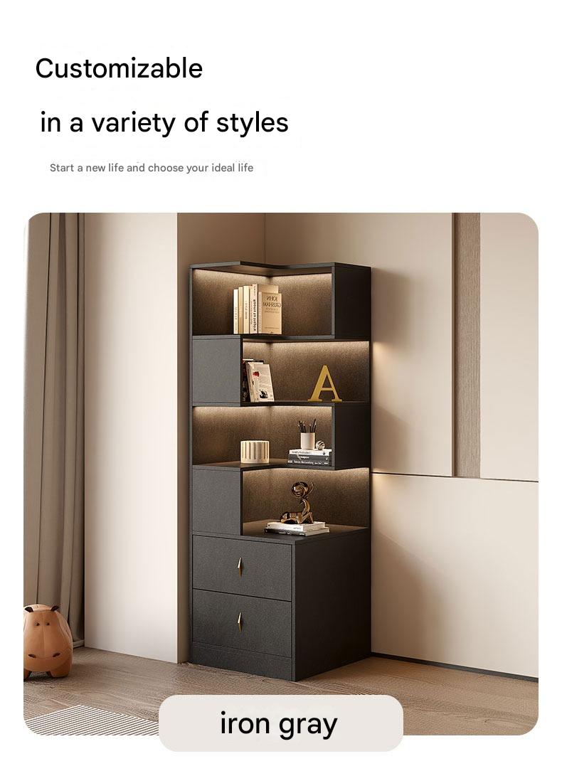 Drawer Light Luxury Corner Cabinet Corner Triangle Right Angle Corner Shelf
