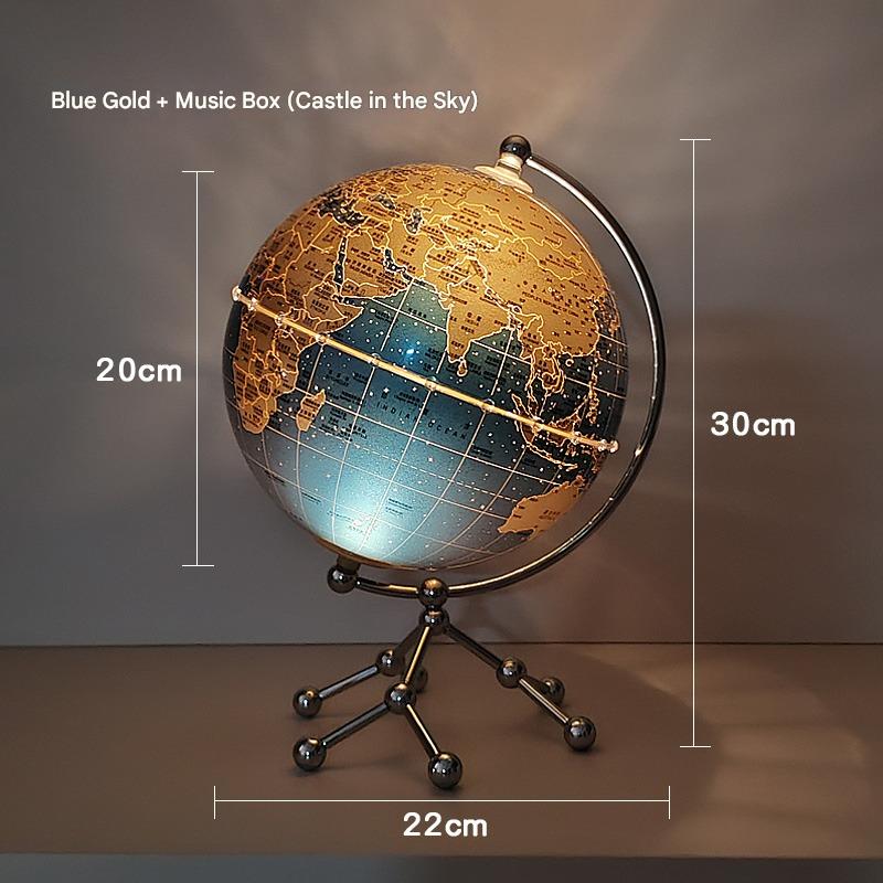 German THONFT Globe 3d Three-dimensional Suspension Light Luxury High-end Living Room Ornament High-end Niche Music Box Gift