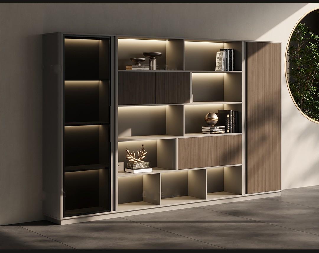 Boss Table Chairperson's Office High-end Light Luxury Modern Furniture Desk File Cabinet Combination Set