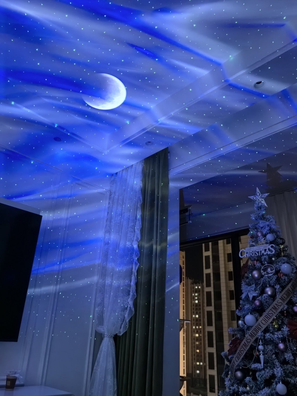 Northern Lights Projection Starry Sky Top Ambient Light Gypsy Bedroom Moon Mood Night Light Birthday Gift