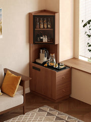 Corner locker wall corner bedside storage cabinet living room corner tea table corner cabinet next to sofa side cabinet locker