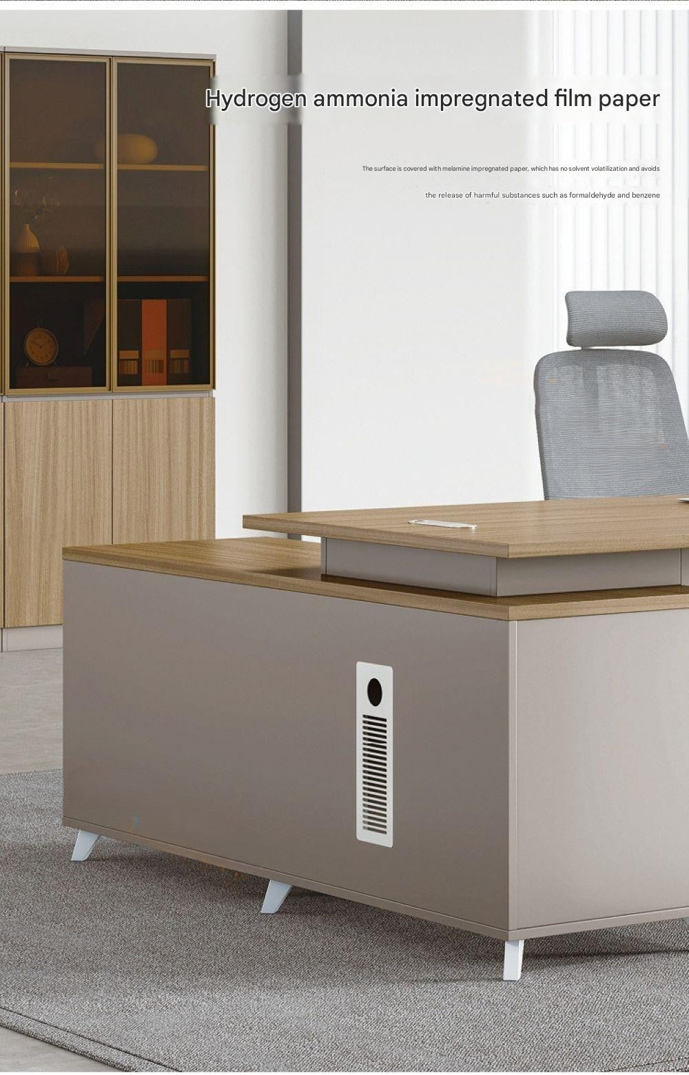 Single Cabinet Desk Space-Saving Office Furniture
