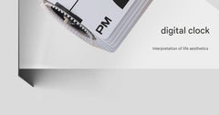 Creative automatic page turning clock clock living room ornament office walnut mechanical home desktop for boyfriend