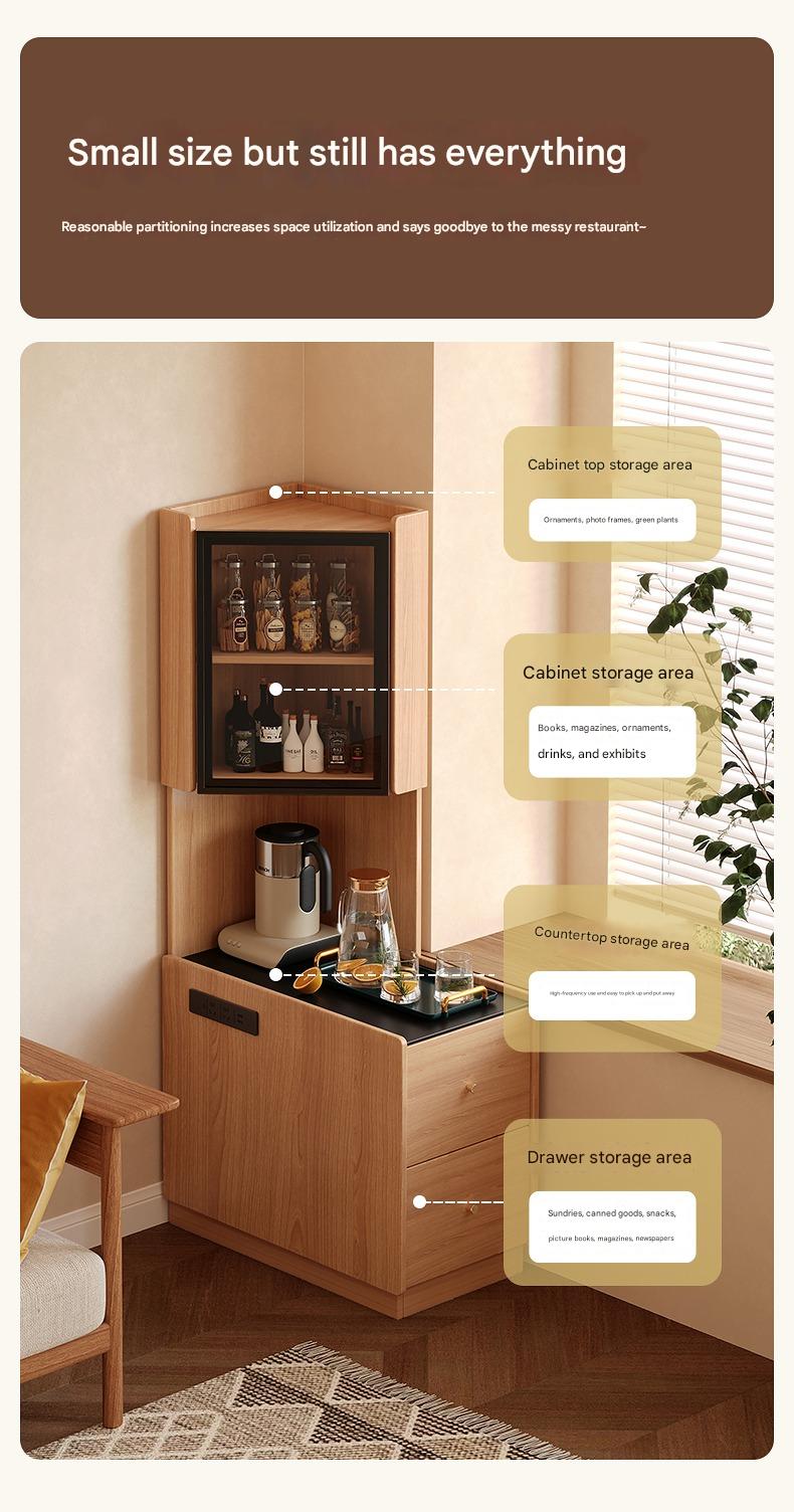 Corner locker wall corner bedside storage cabinet living room corner tea table corner cabinet next to sofa side cabinet locker