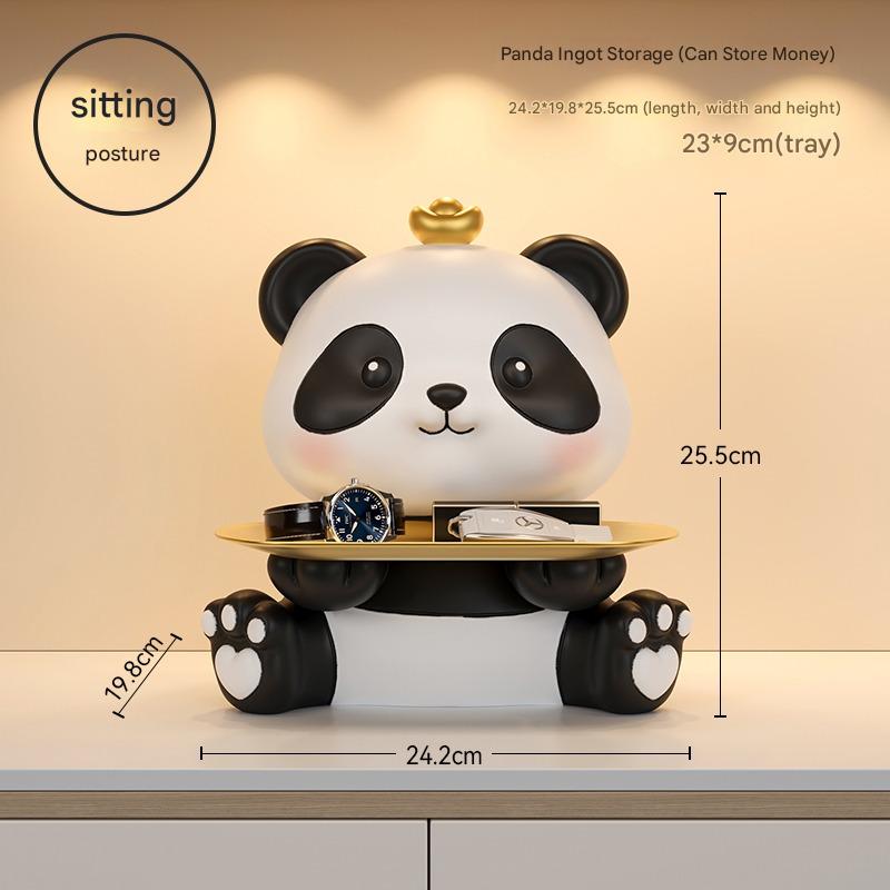German Panda Key Storage Entrance Ornament Entry Shoe Cabinet Desktop Decoration Living Room Home Housewarming Gifts