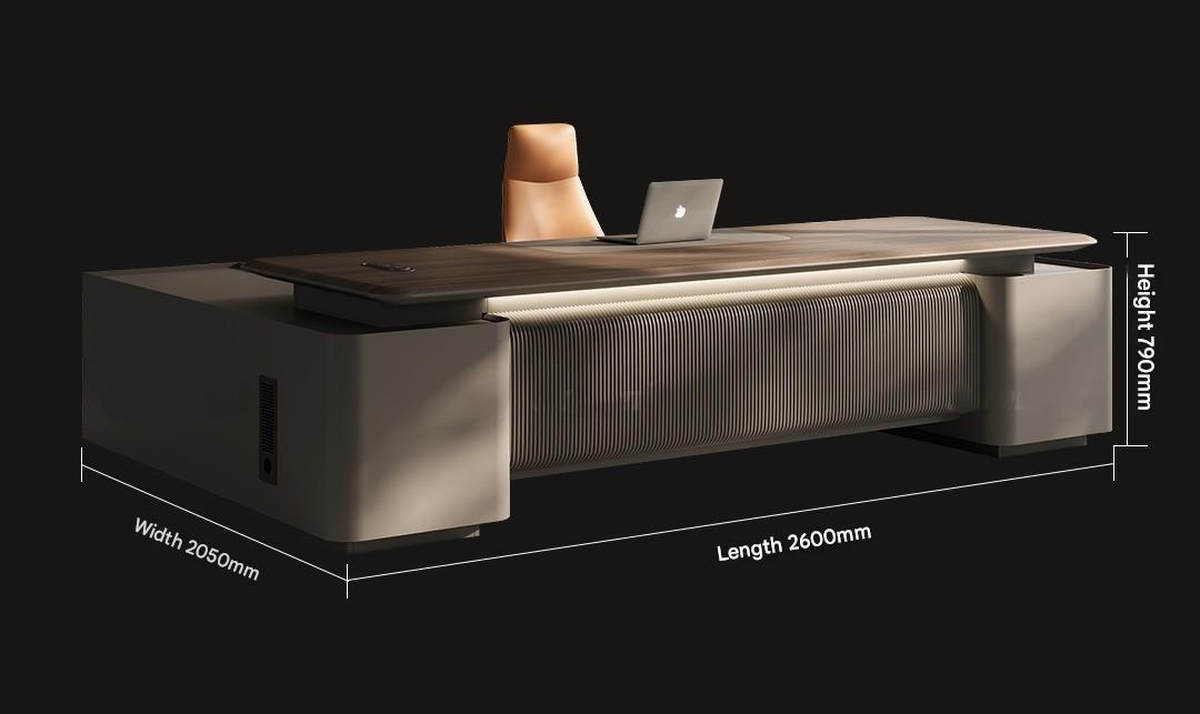 Boss Table Chairperson's Office High-end Light Luxury Modern Furniture Desk File Cabinet Combination Set
