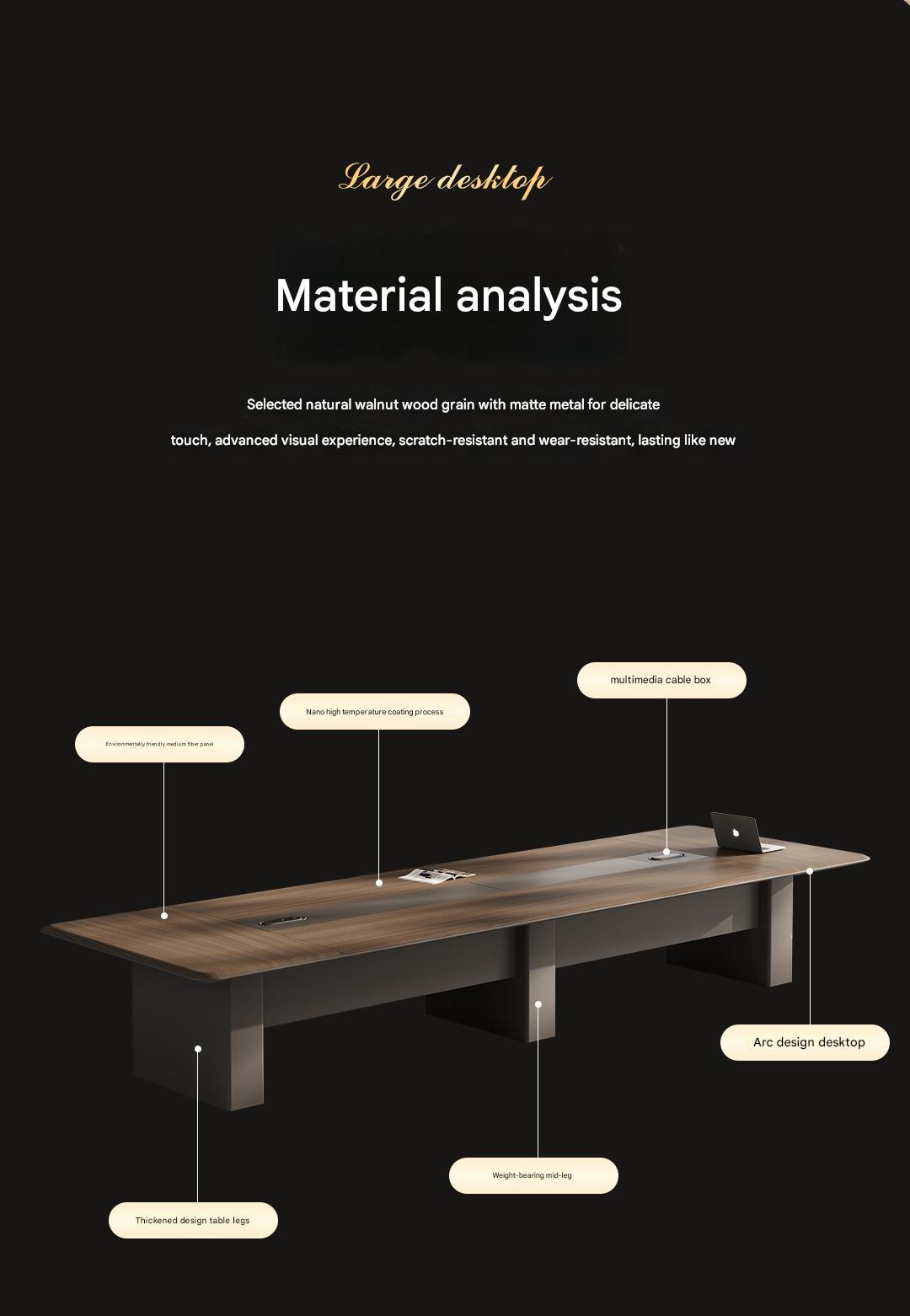 Long Conference Table Long Table Simple Modern Large Reception Table Negotiation Training Table