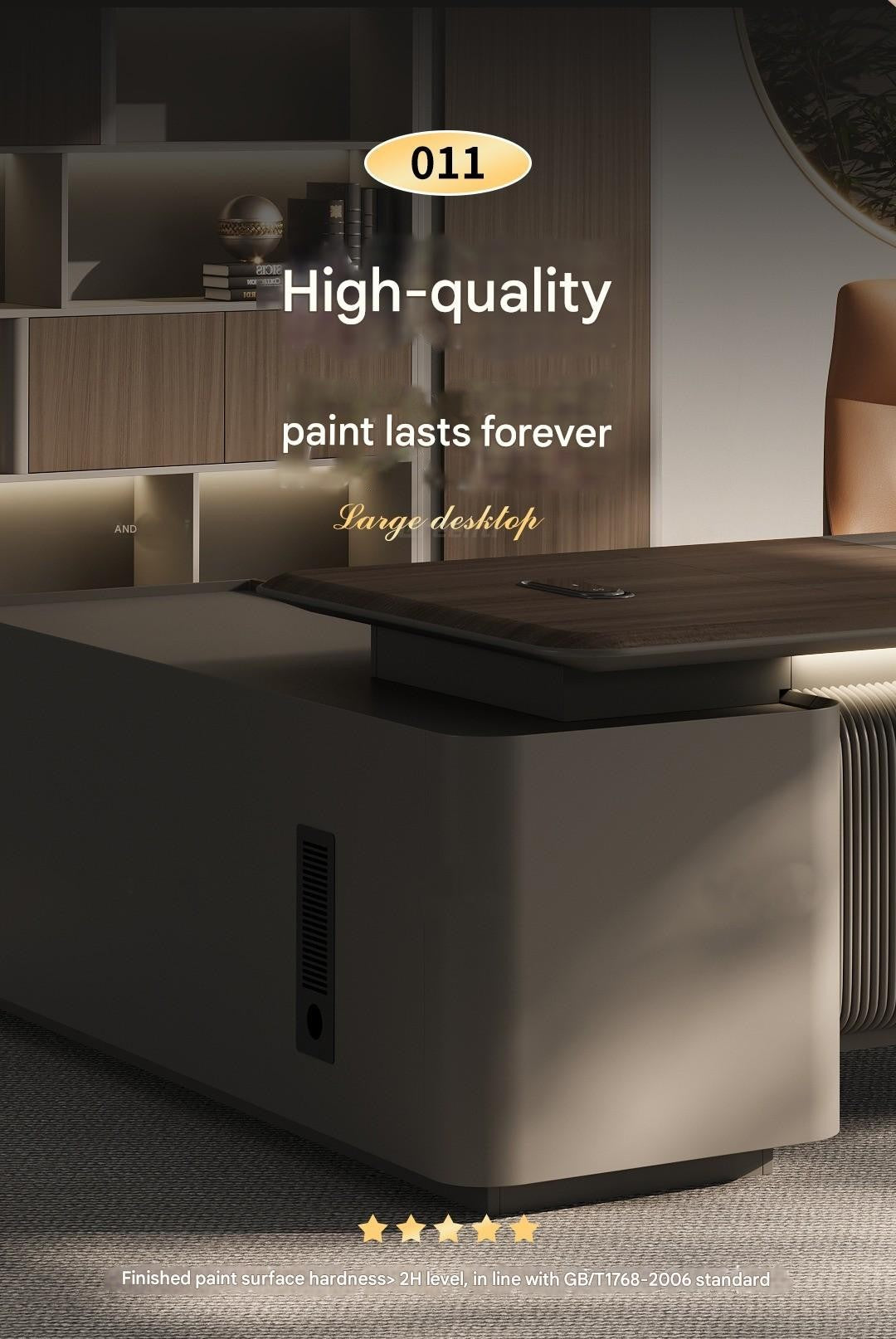 Boss Table Chairperson's Office High-end Light Luxury Modern Furniture Desk File Cabinet Combination Set