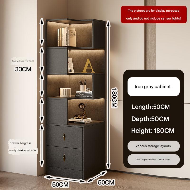 Drawer Light Luxury Corner Cabinet Corner Triangle Right Angle Corner Shelf