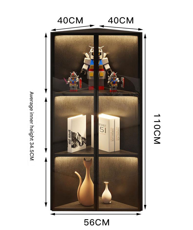 Simple Light Luxury Corner Cabinet Corner Triangle Right Angle Corner Corner Rack Living Room Bedroom Storage Floor Against The Wall