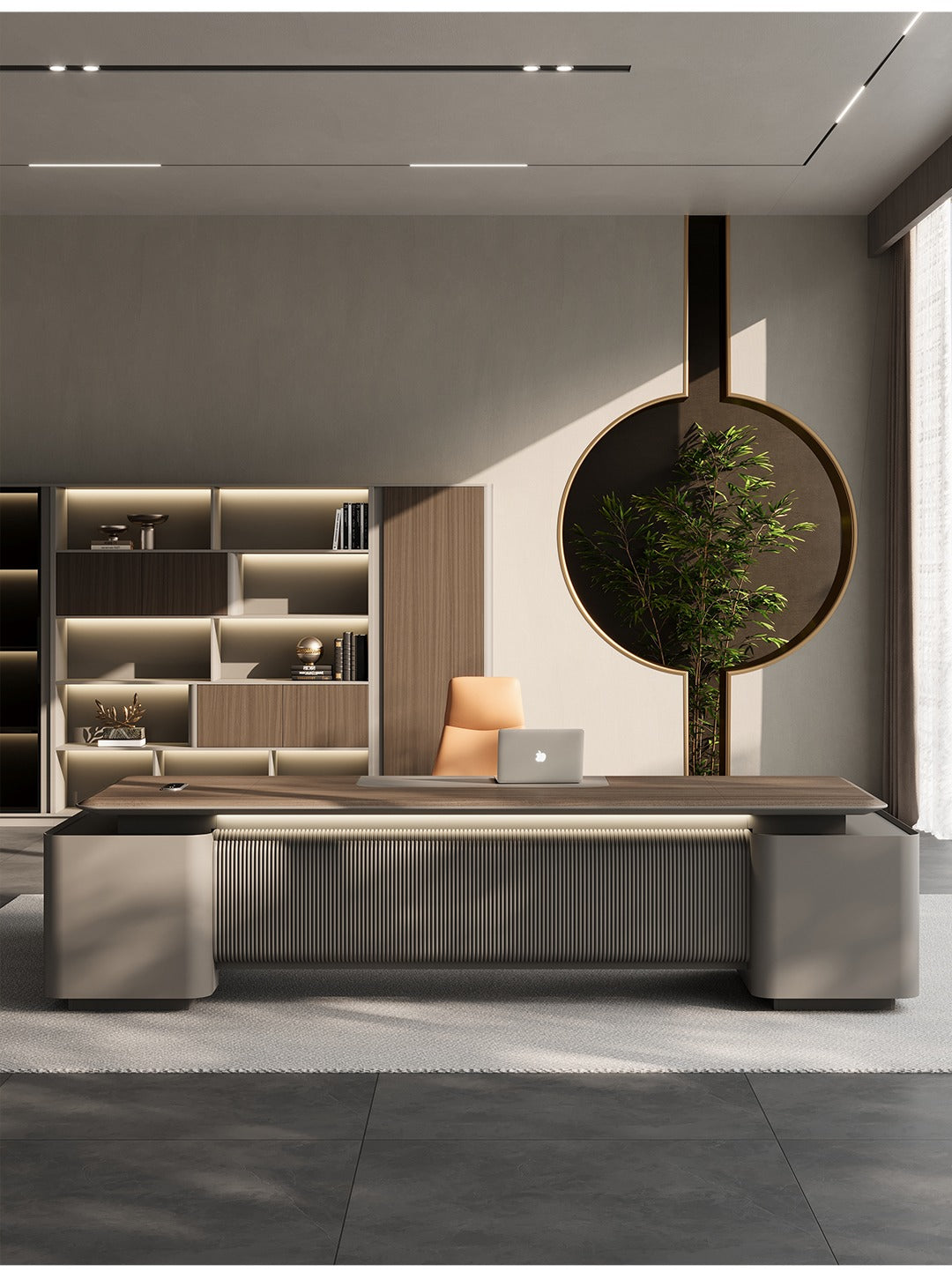 Boss Office Background Cabinet Light Luxury File Cabinet Data Cabinet Simple Modern Bookcase Locker Floor Cabinet Bookshelf