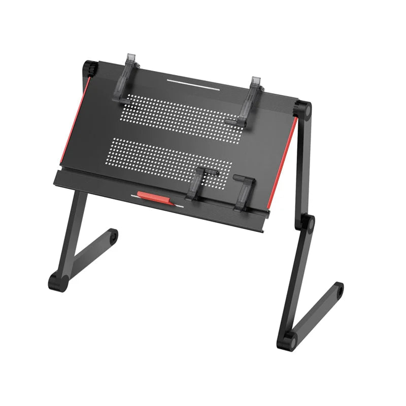 OMAX Bed Computer Desk - Lying Down Computer Workstation for Laptops, Foldable Stand, Perfect for Reading in Bed
