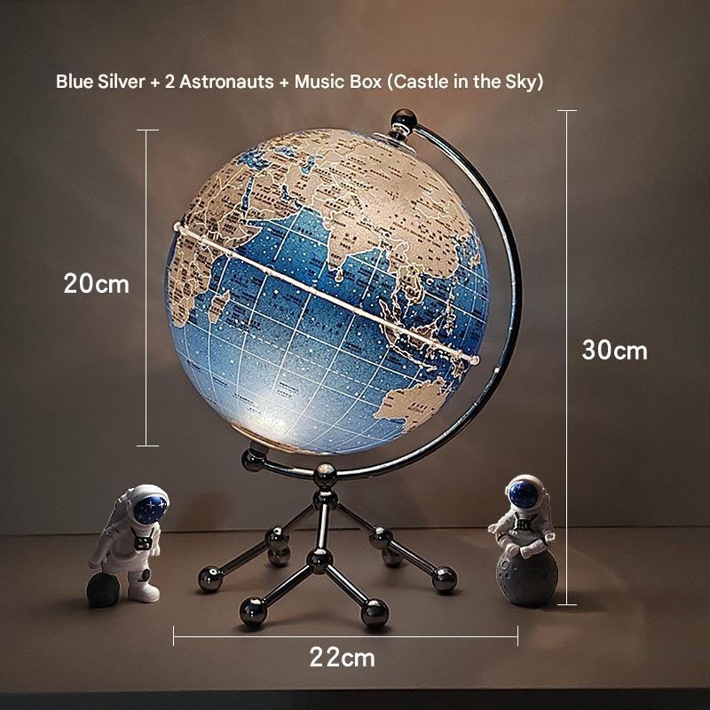 German THONFT Globe 3d Three-dimensional Suspension Light Luxury High-end Living Room Ornament High-end Niche Music Box Gift