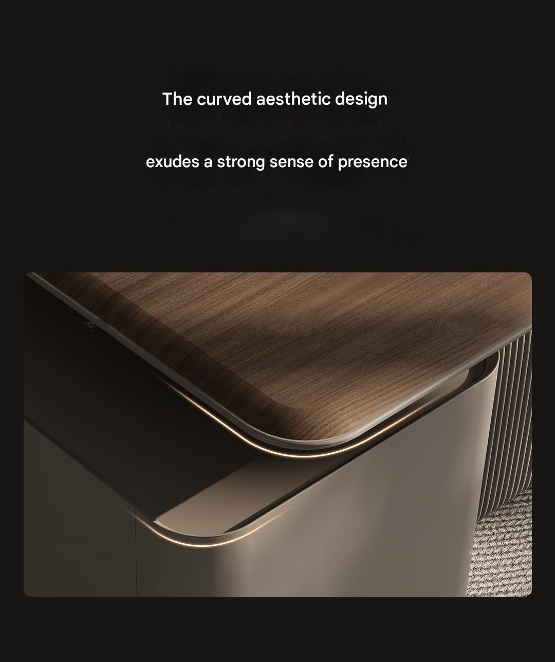 Boss Table Chairperson's Office High-end Light Luxury Modern Furniture Desk File Cabinet Combination Set