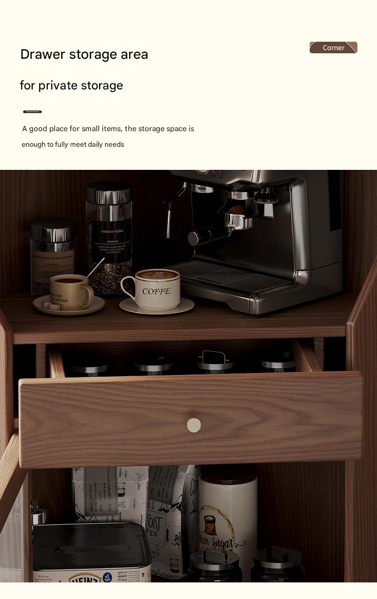 Solid wood corner cabinet shelf household living room dining side cabinet wine cabinet against the wall corner storage cabinet triangular cabinet