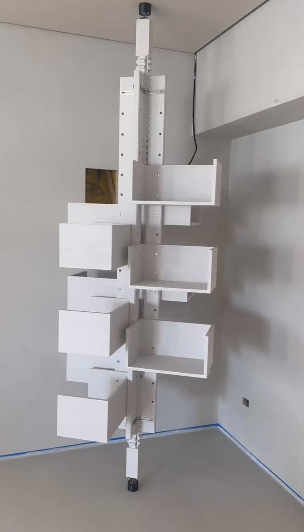 Rotating Bookcase | Designer Mid-Century Modern Shelf