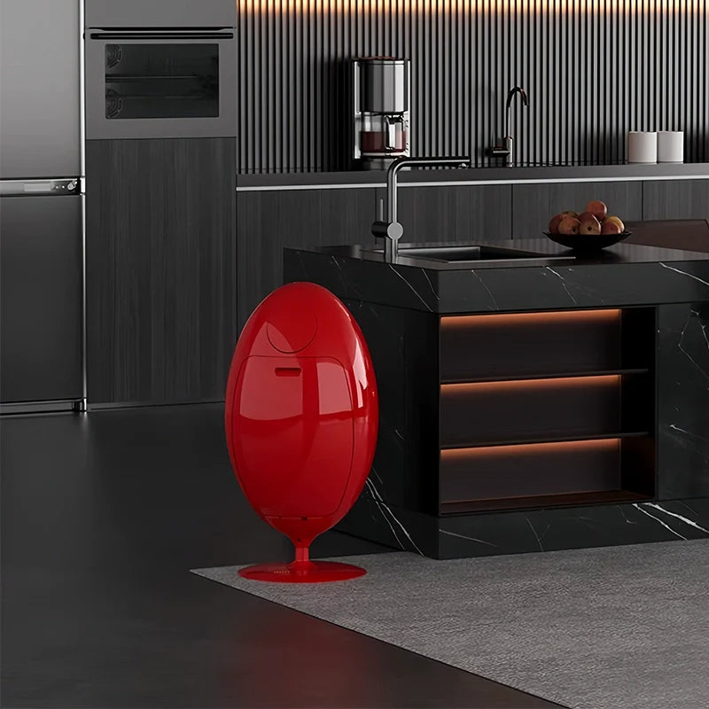 Homelements Dinosaur Egg Wastebin Storage Bucket Creative Floor Ornament for Home Environmentally