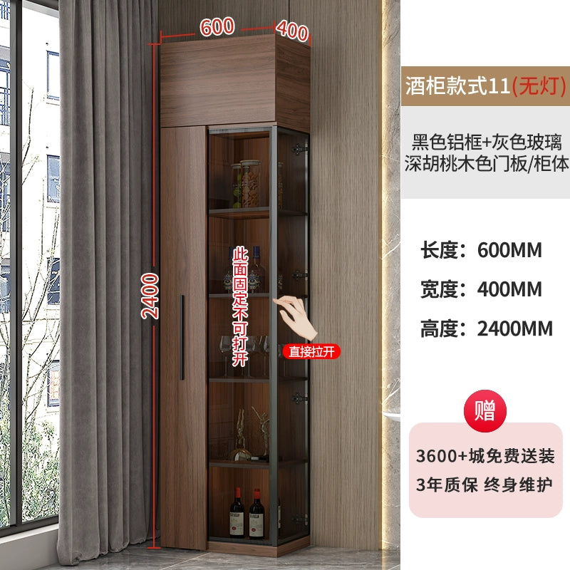 Corner Wine Cabinet Living Room Wall Display Cabinet Triangle Cabinet Household Medieval Style Dining Side Cabinet Locker