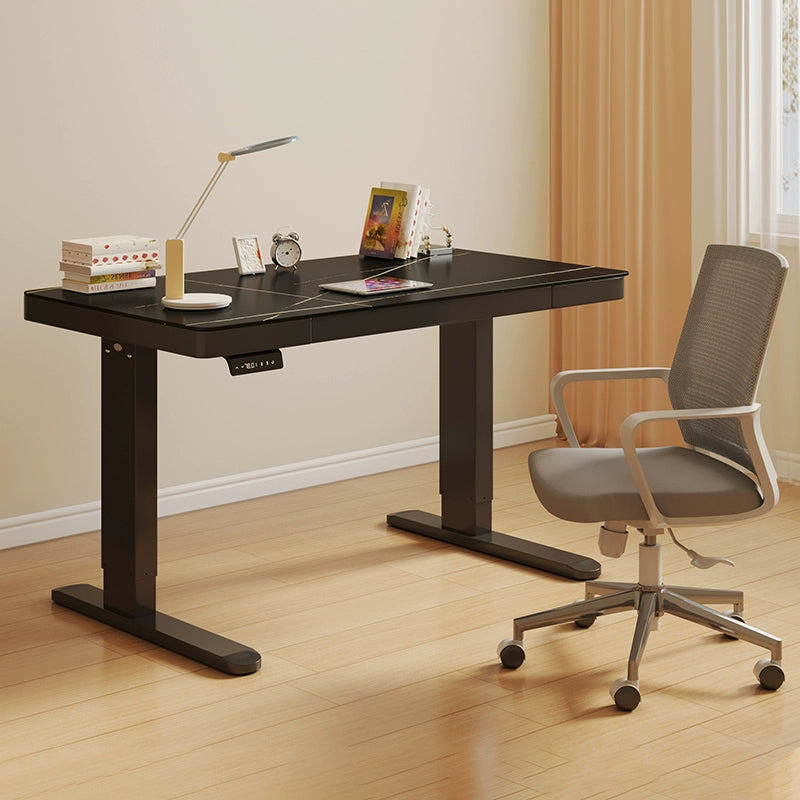 Solid wood electric lifting table computer table household with drawers desk study table e-sports table desk workbench