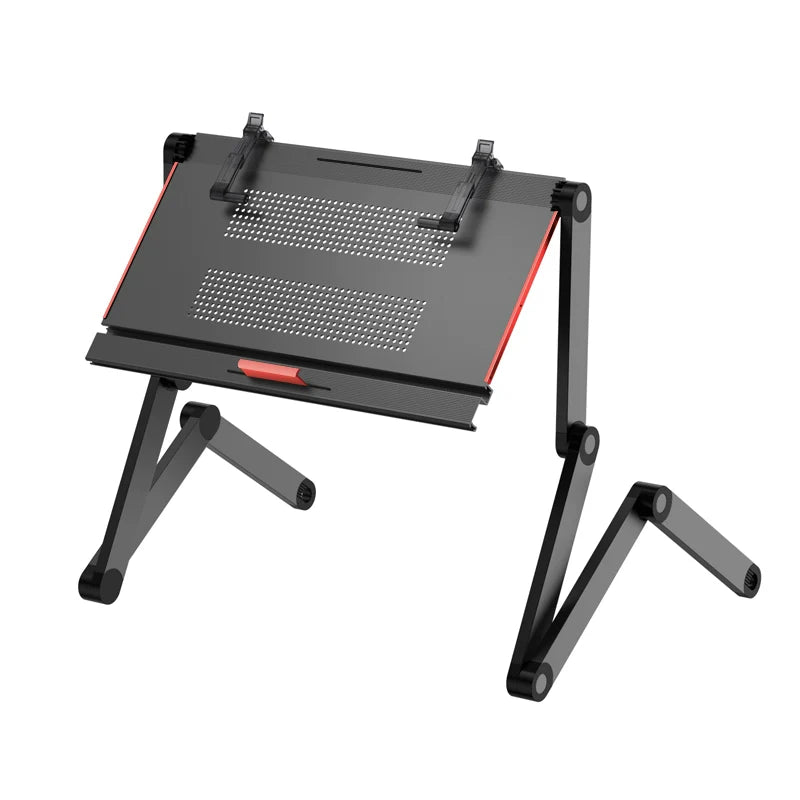OMAX Bed Computer Desk - Lying Down Computer Workstation for Laptops, Foldable Stand, Perfect for Reading in Bed