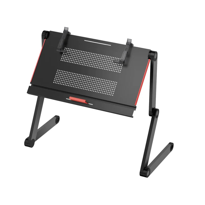 OMAX Bed Computer Desk - Lying Down Computer Workstation for Laptops, Foldable Stand, Perfect for Reading in Bed