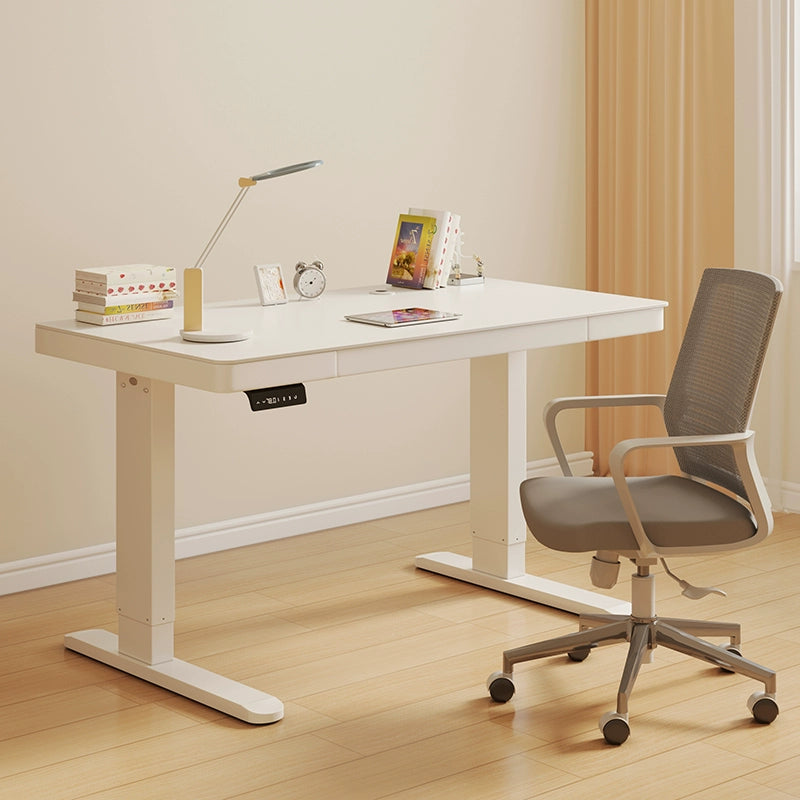 Solid wood electric lifting table computer table household with drawers desk study table e-sports table desk workbench