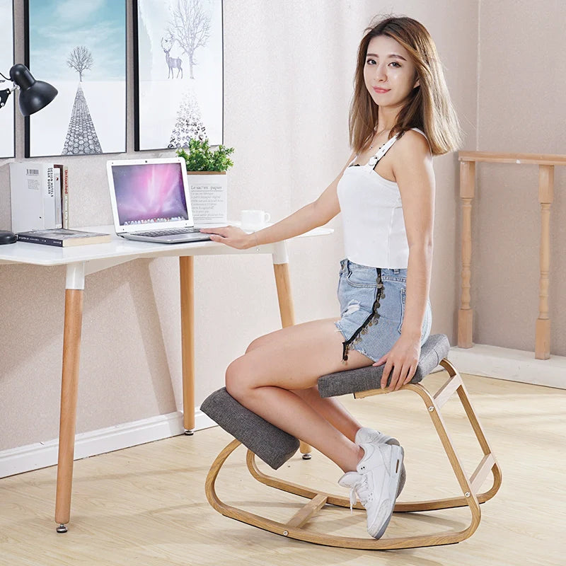 Creative Computer Chair Home Office Chair Ergonomic Corrective Chair Kneeling Chair Adult, Sitting Position Chair Student